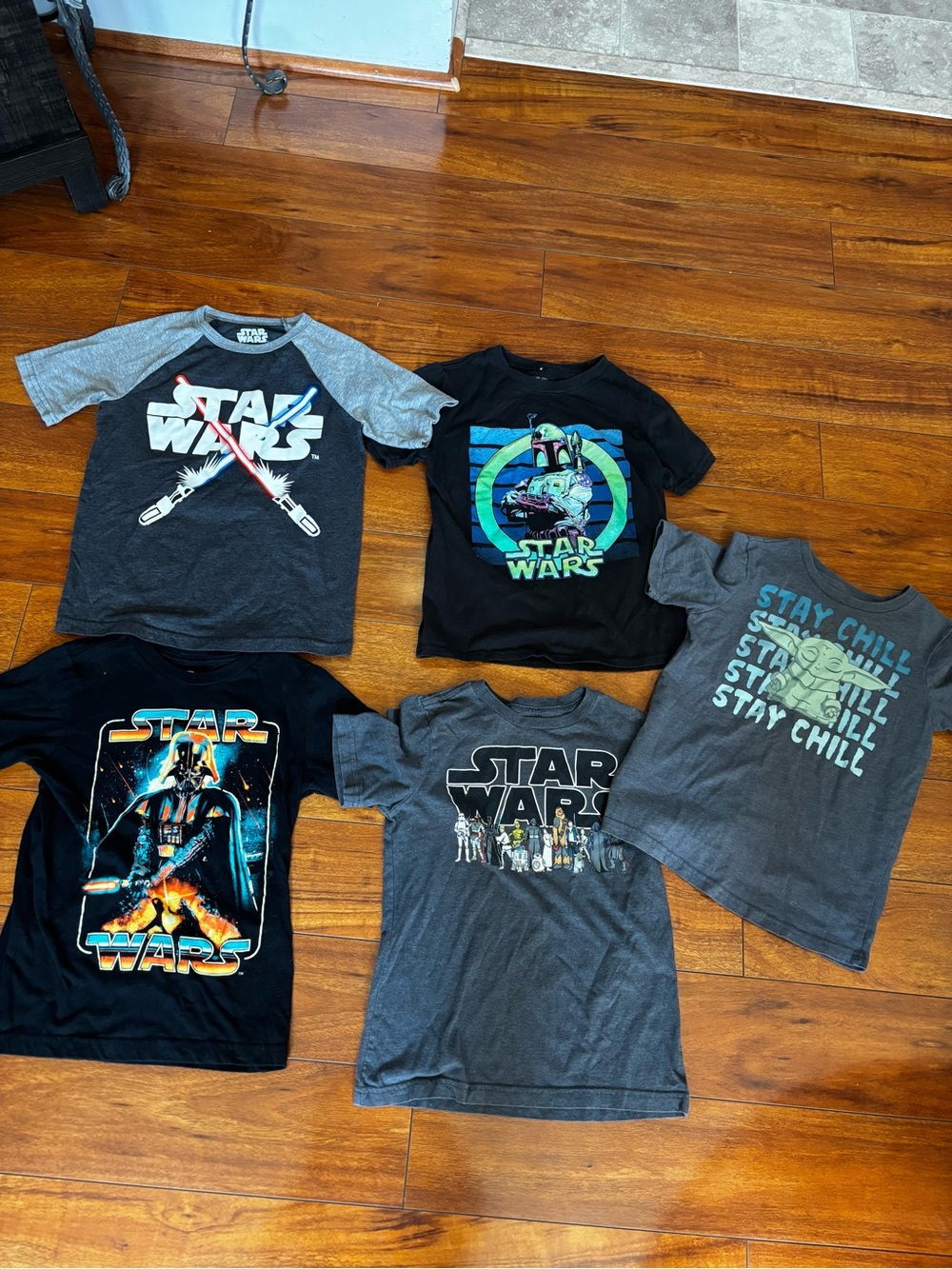 Star Wars Kids Tees - Gray & Black Graphic Pack